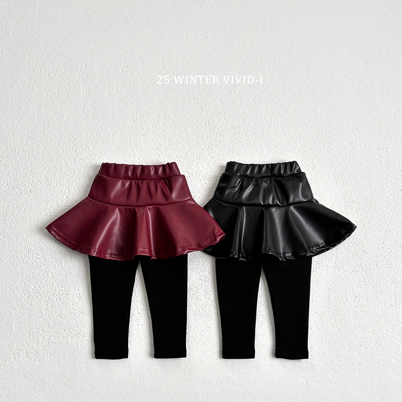 VIVID KIDS LEATHER SKIRT PANTS*PREORDER
