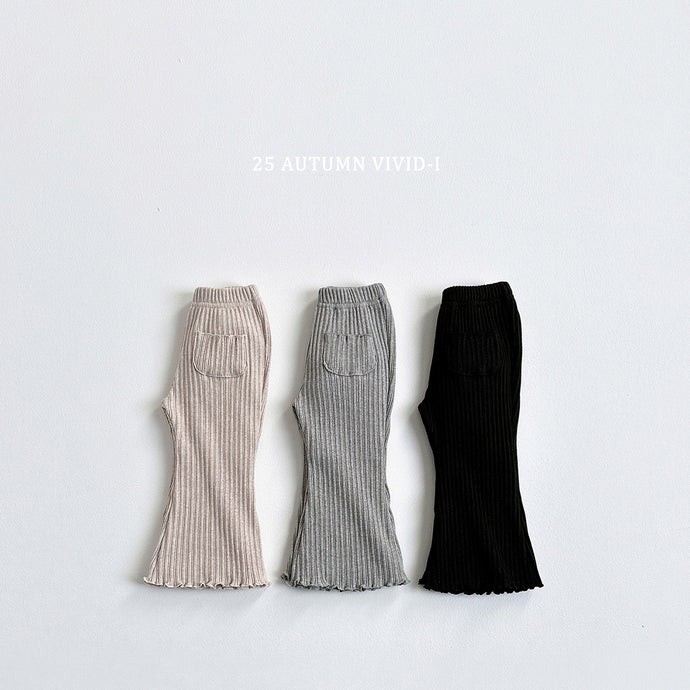 VIVID KIDS THICK RIBBED BOOTSCUT PANTS*PREORDER (Copy)
