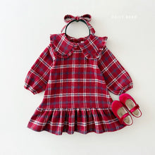 Load image into Gallery viewer, DAILYBEBE KIDS PLAID CHECK DRESS**PREORDER