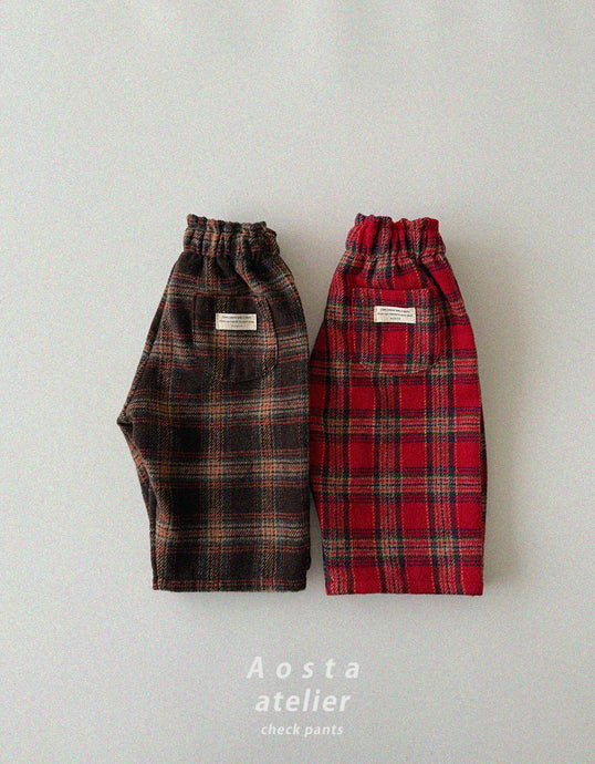 AOSTA KIDS CHECK PANTS*PREORDER