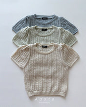 Load image into Gallery viewer, AOSTA KIDS KNIT BARELLE TOP*PREORDER