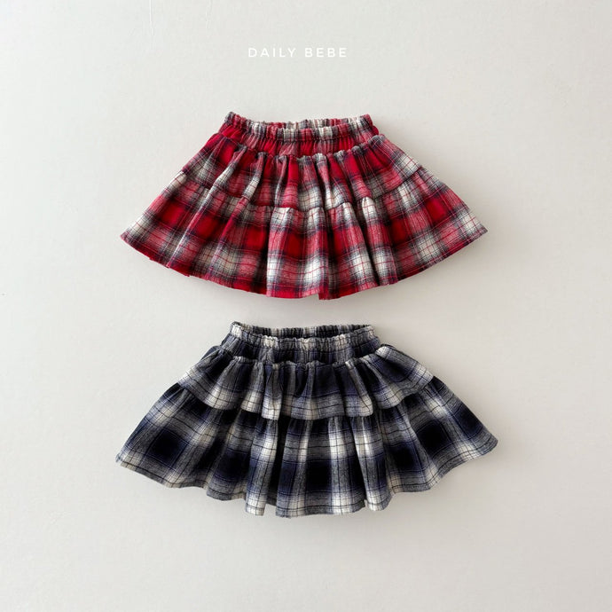 DAILYBEBE KIDS CHECK SKIRT**PREORDER