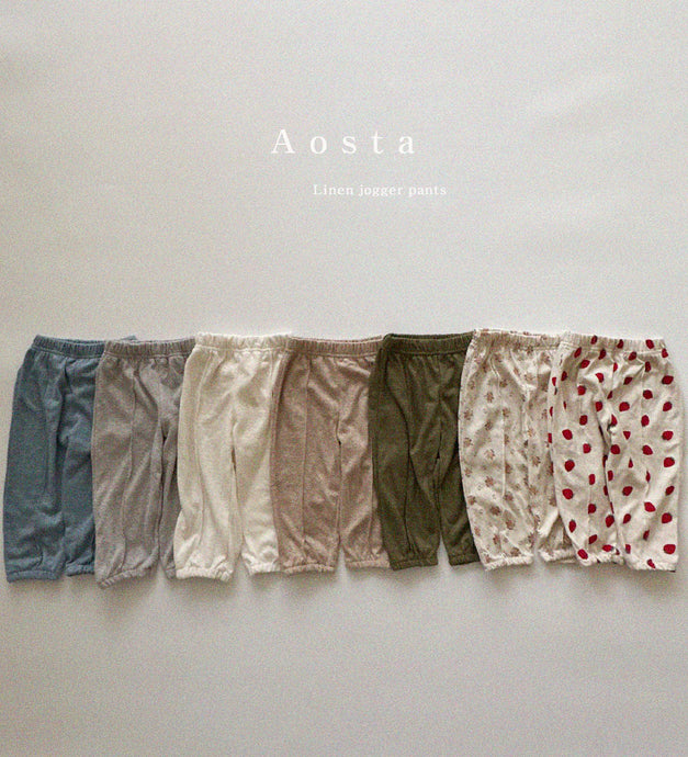 AOSTA KIDS Linen long pants*Preorder