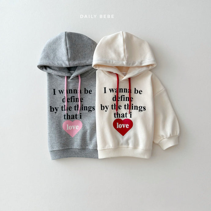DAILYBEBE KIDS LOVES HOODIE**PREORDER