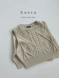 AOSTA KIDS Knitted Vest*Preorder