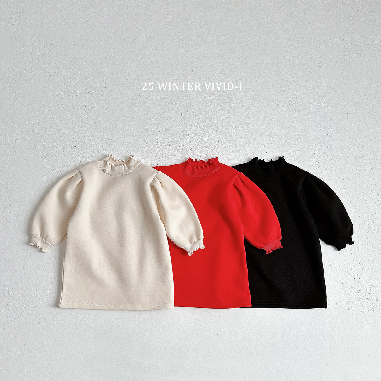 VIVID KIDS TURTLE NECK DRESS*PREORDER