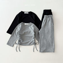 Load image into Gallery viewer, DAILYBEBE KIDS PLAIN TIE UP TOP BOTTOM SET**PREORDER