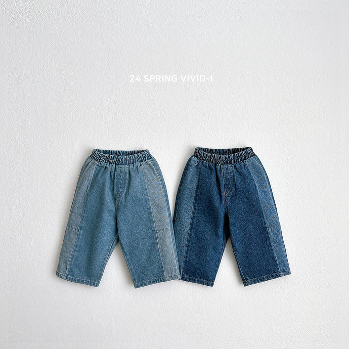 VIVID KIDS Dart Slit Jeans *preorder