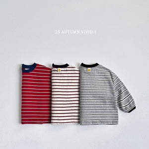 VIVID KIDS COLOR BLOCK STRIPE TEE*PREORDER