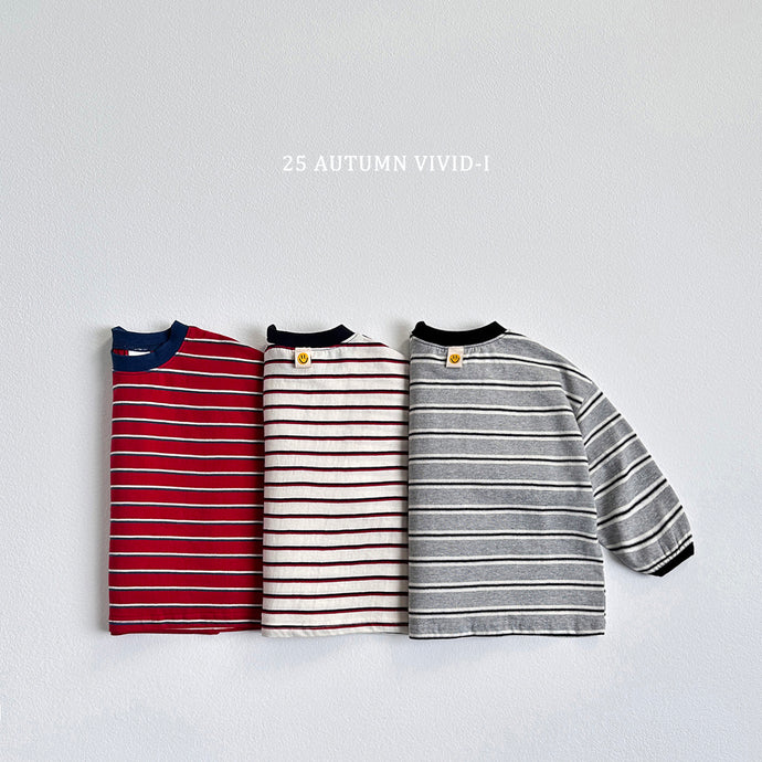 VIVID KIDS COLOR BLOCK STRIPE TEE*PREORDER