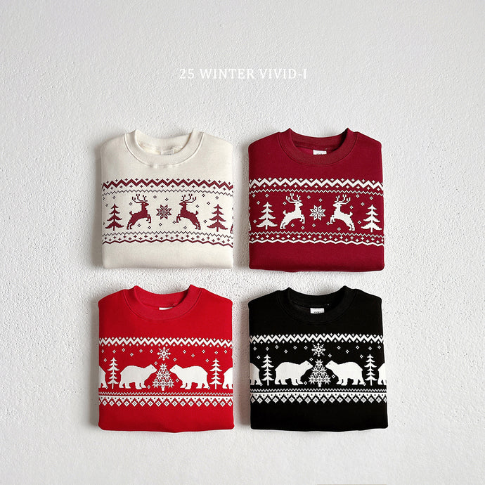 VIVID KIDS REINDEER SWEAT SHIRT*PREORDER
