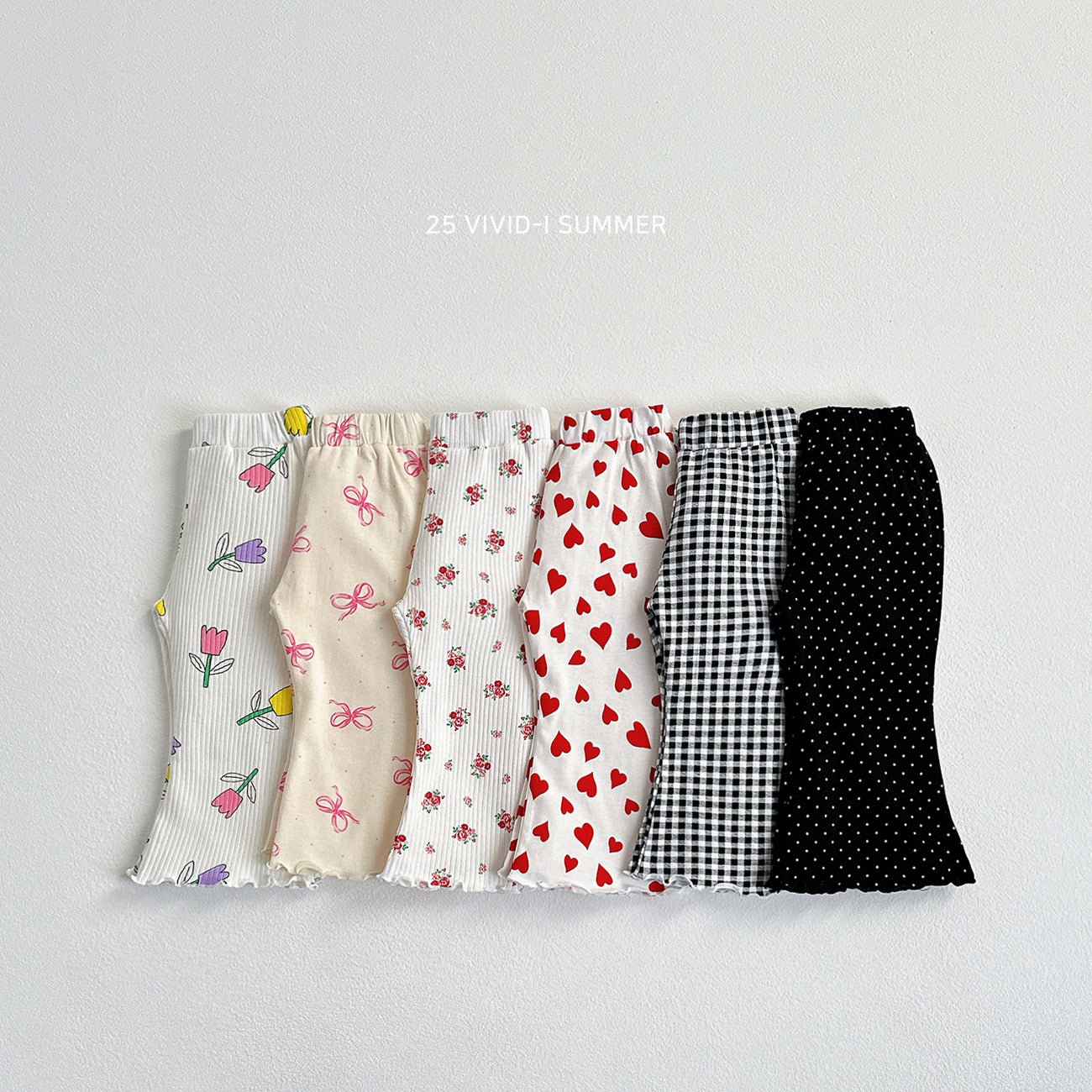 VIVID KIDS PATTERN BOOTSCUT PANTS*PREORDER