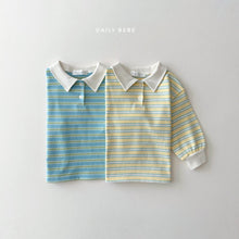 Load image into Gallery viewer, DAILYBEBE KIDS COLLAR STRIPE SHIRT**PREORDER
