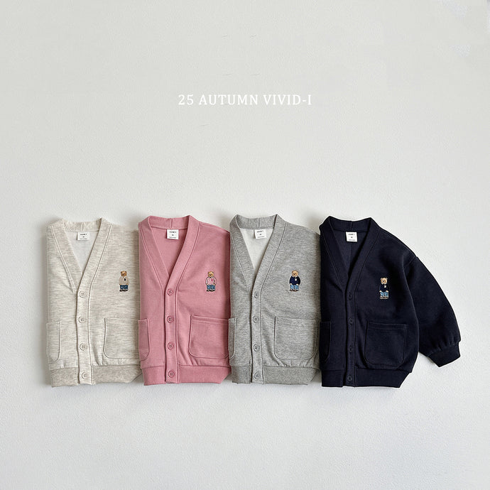 VIVID KIDS BEAR CARDIGAN*PREORDER