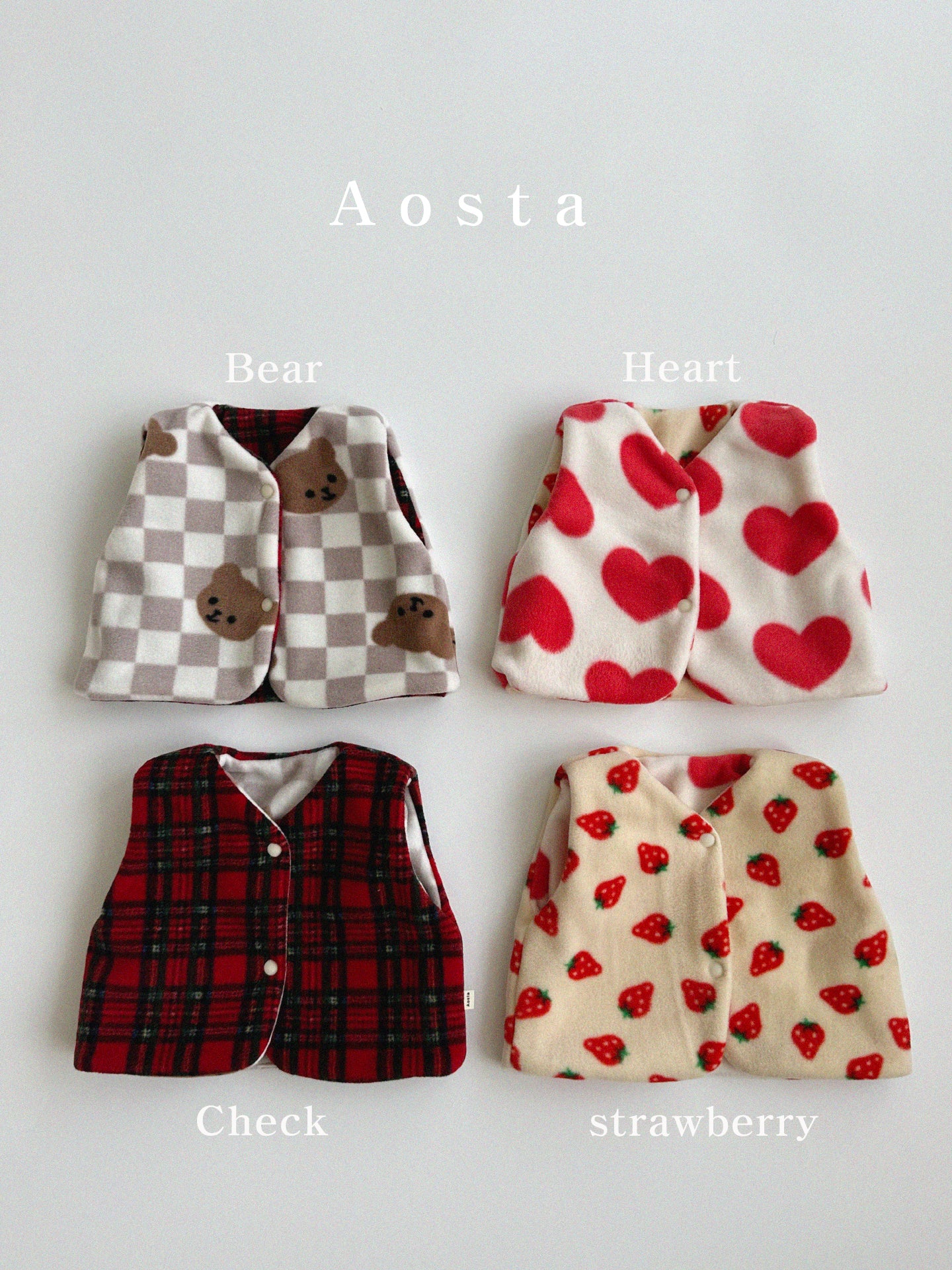 AOSTA KIDS Cloud Reversible Vest*Preorder