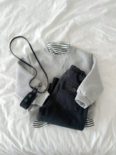Load image into Gallery viewer, MINIROBE KIDS STRIPE TURTLE. NECK**Preorder