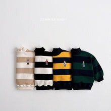 Load image into Gallery viewer, VIVID KIDS Stripe Bear Sweater*preorder