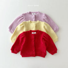 Load image into Gallery viewer, DAILYBEBE KIDS PUFF CARDIGAN**PREORDER