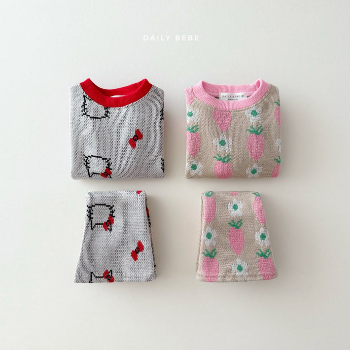 DAILYBEBE KIDS ELLE UP TOP BOTTOM SET**PREORDER