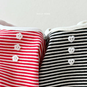 DAILYBEBE KIDS STRIPE CHERRY SHIRT**PREORDER