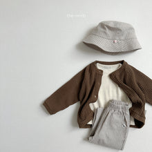 Load image into Gallery viewer, MINIROBE KIDS BUTTER WAFFLE CARDIGAN*Preorder