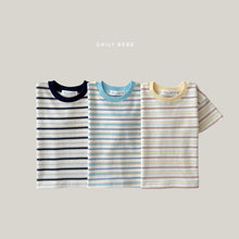 Load image into Gallery viewer, DAILYBEBE KIDS STRIPE COLLAR TEE**PREORDER