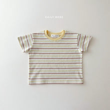 Load image into Gallery viewer, DAILYBEBE KIDS STRIPE COLLAR TEE**PREORDER