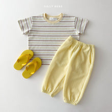 Load image into Gallery viewer, DAILYBEBE KIDS STRIPE COLLAR TEE**PREORDER