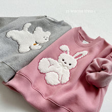 Load image into Gallery viewer, VIVID KIDS BUNNY KNIT SWEAT SHIRT*PREORDER