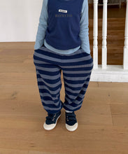 Load image into Gallery viewer, BONITO KIDS STRIPE KNIT JOGGER PANTS*PREORDER