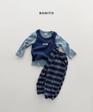 Load image into Gallery viewer, BONITO KIDS STRIPE KNIT JOGGER PANTS*PREORDER