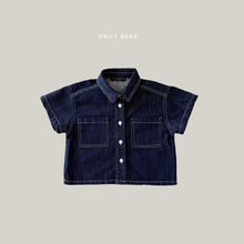 Load image into Gallery viewer, DAILYBEBE KIDS DENIM SHIRT**PREORDER