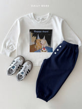 Load image into Gallery viewer, DAILYBEBE KIDS BUTTON JOGGER PANTS**PREORDER