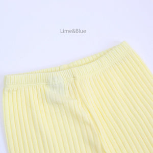 LIME & BLUE KIDS CRAYON RIB TOP AND BOTTOM PYJAMAS **Preorder