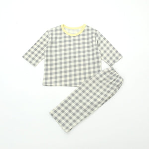 LIME & BLUE KIDS MARBLE CHECK PYJAMAS **Preorder