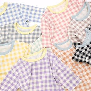 LIME & BLUE KIDS MARBLE CHECK PYJAMAS **Preorder