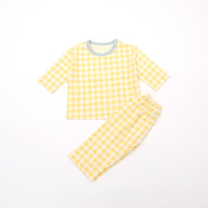 LIME & BLUE KIDS MARBLE CHECK PYJAMAS **Preorder