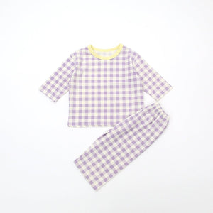 LIME & BLUE KIDS MARBLE CHECK PYJAMAS **Preorder