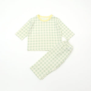 LIME & BLUE KIDS MARBLE CHECK PYJAMAS **Preorder