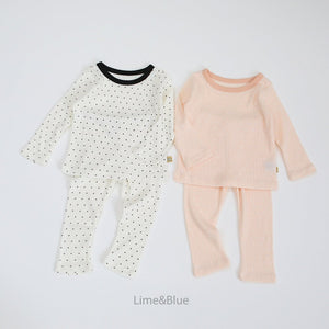 LIME & BLUE KIDS RIB PYJAMAS **Preorder (Copy)