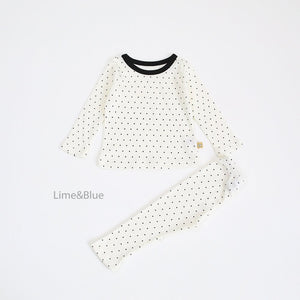 LIME & BLUE KIDS RIB PYJAMAS **Preorder (Copy)