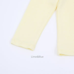 LIME & BLUE KIDS MAPLE RIB TOP AND BOTTOM PYJAMAS **Preorder