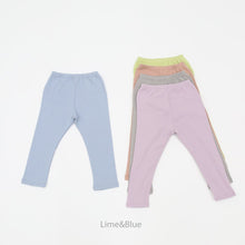 Load image into Gallery viewer, LIME &amp; BLUE KIDS MAPLE RIB TOP AND BOTTOM PYJAMAS **Preorder