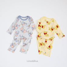Load image into Gallery viewer, LIME &amp; BLUE BABY DISNEY TOP AND BOTTOM PYJAMAS **Preorder