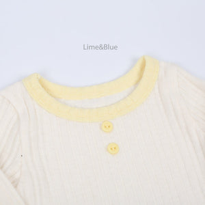 LIME & BLUE KIDS RIB PYJAMAS **Preorder