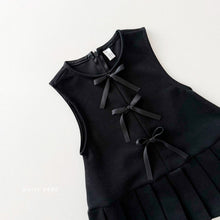 Load image into Gallery viewer, DAILYBEBE KIDS RIBBON BLACK DRESS**PREORDER