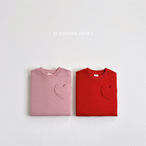 VIVID KIDS POCKET HEART SWEATER*PREORDER