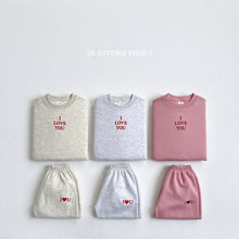 Load image into Gallery viewer, VIVID KIDS LOVE YOU TOP BOTTOM SET*PREORDER