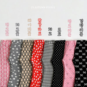 VIVID KIDS PATTERN BOOTSCUT PANTS*PREORDER