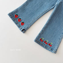 Load image into Gallery viewer, DAILYBEBE KIDS FRUIT DENIM PANTS**PREORDER